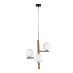 Lampa wisząca ESTERA WOOD ORZECH 3 PŁ (10271) - TK Lighting
