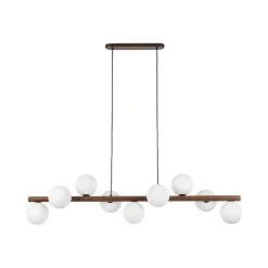 Lampa wisząca ESTERA WOOD ORZECH 9 PŁ (10273) - TK Lighting