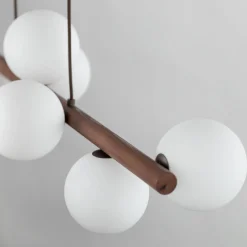Lampa wisząca ESTERA WOOD ORZECH 9 PŁ (10273) - TK Lighting