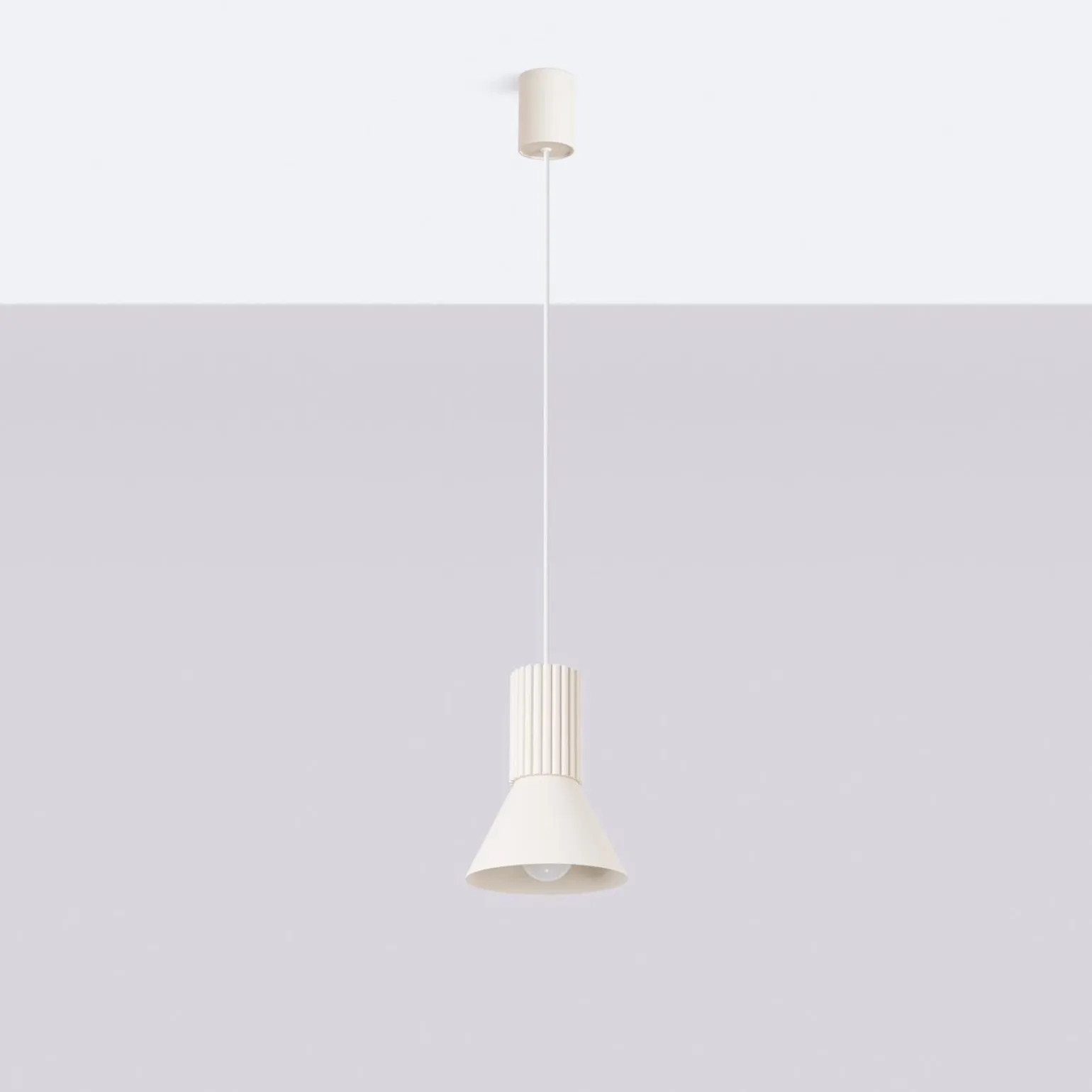 Lampa wisząca ESTRIA 1 beżowa (SL.1870) - Sollux Lighting