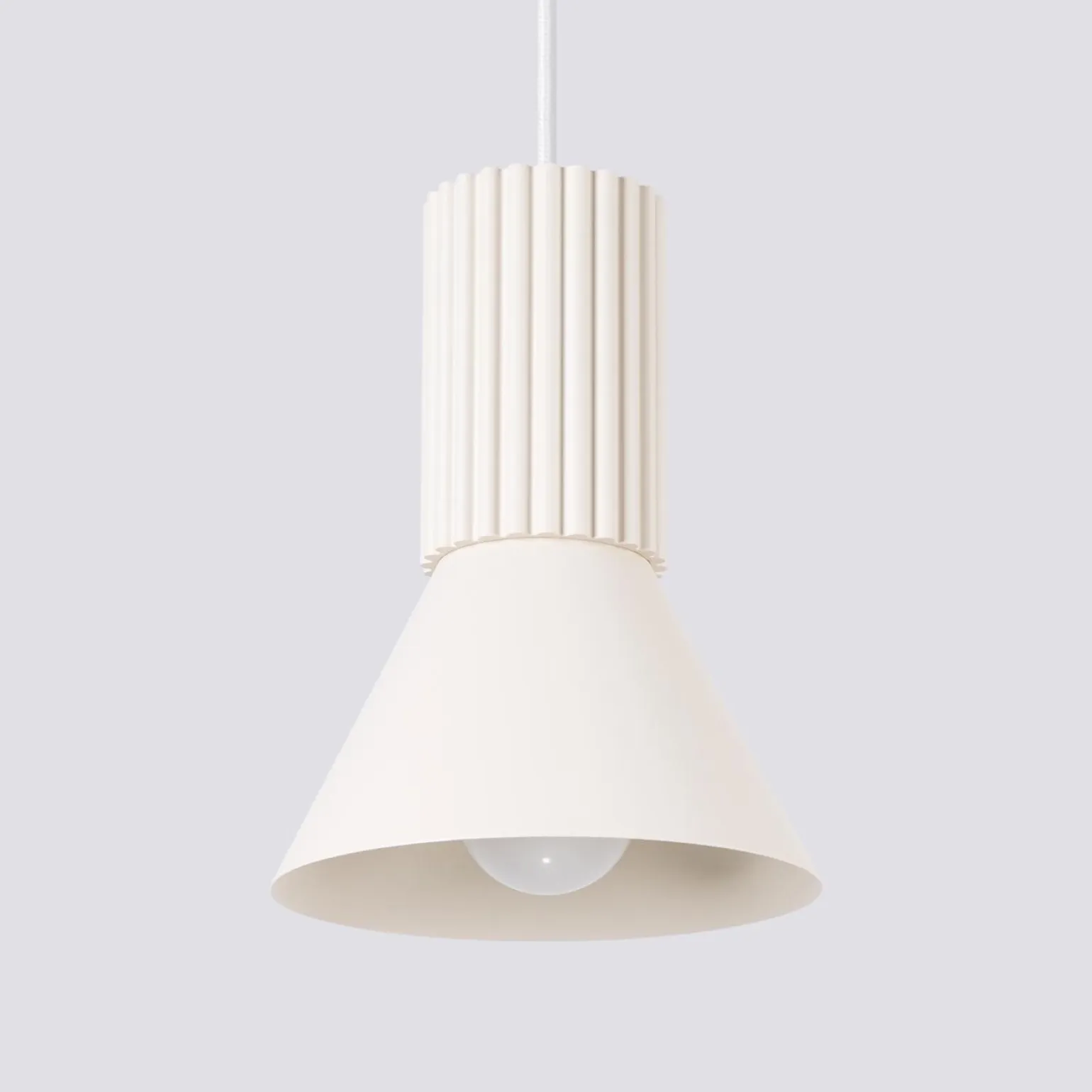 Lampa wisząca ESTRIA 1 beżowa (SL.1870) - Sollux Lighting