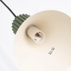 Lampa wisząca ESTRIA 1 beżowa/zielona oliwka (SL.1872) - Sollux Lighting