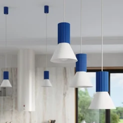 Lampa wisząca ESTRIA 1 biała/ultramaryna (SL.1874) - Sollux Lighting