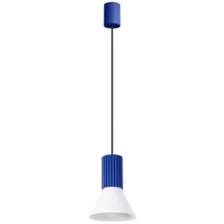 Lampa wisząca ESTRIA 1 biała/ultramaryna (SL.1874) - Sollux Lighting