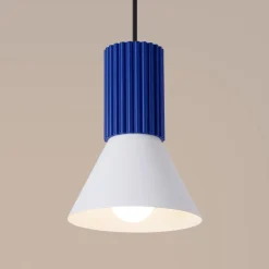 Lampa wisząca ESTRIA 1 biała/ultramaryna (SL.1874) - Sollux Lighting