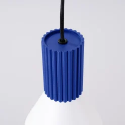 Lampa wisząca ESTRIA 1 biała/ultramaryna (SL.1874) - Sollux Lighting