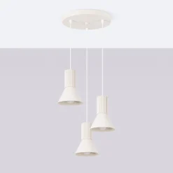 Lampa wisząca ESTRIA 3P beżowa (SL.1871) - Sollux Lighting