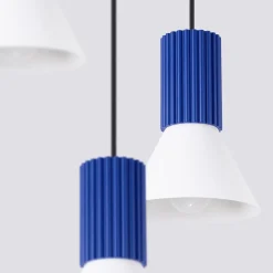 Lampa wisząca ESTRIA 3P biała/ultramaryna (SL.1875) - Sollux Lighting