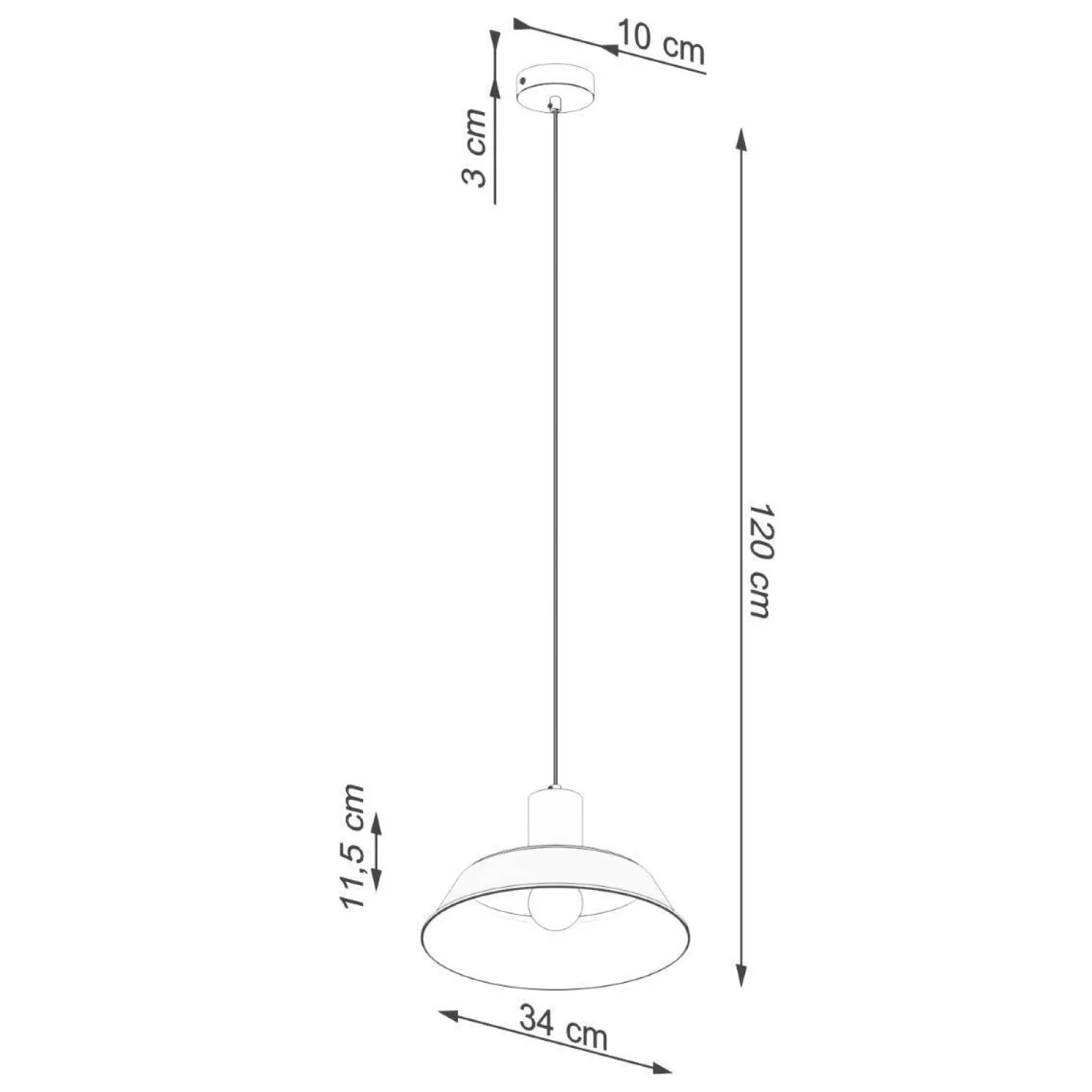 Lampa wisząca FANO biała (SL.1321) - Sollux Lighting