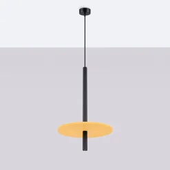 Lampa wisząca FELTRO 1 czarna/żółta (SL.1880) - Sollux Lighting