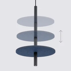 Lampa wisząca FELTRO 1 czarna/granatowa (SL.1881) - Sollux Lighting