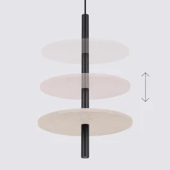 Lampa wisząca FELTRO 1 czarna/beżowa (SL.1879) - Sollux Lighting