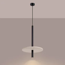 Lampa wisząca FELTRO 1 czarna/beżowa (SL.1879) - Sollux Lighting