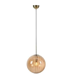 Lampa wisząca FENGARI 1L Antique Brass/Amber (108763) Markslojd