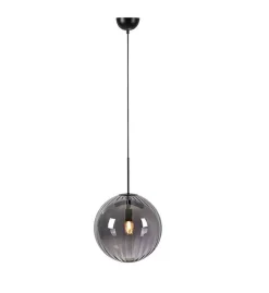 Lampa wisząca FENGARI 1L Matt Black/Smoke (108762) Markslojd