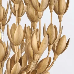 Lampa wisząca Flora - 3 źródła światła - Oksydowane złoto (QN-FLORA3-GD) - Quintiesse