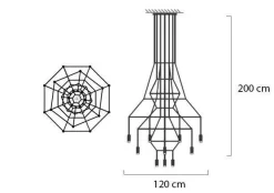 Lampa wisząca FLUSSO 20 (91909) - King Home