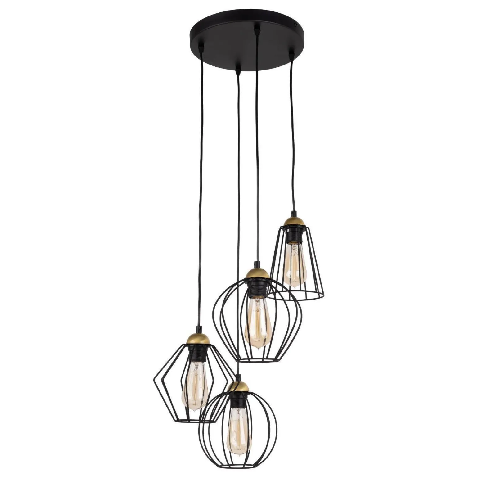 Lampa wisząca GALAXY BRASS 4 PŁ (2713) - TK Lighting