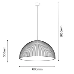 Lampa wisząca GANDRA czekoladowa (5039) - Shilo