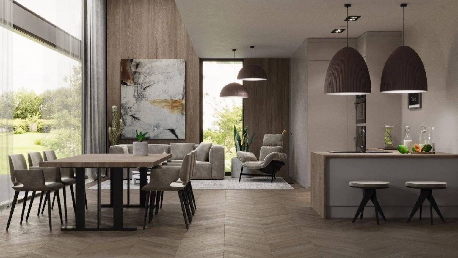 Lampa wisząca GANDRA duża platynowa (5029) - Shilo