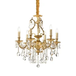 Lampa wisząca GIOCONDA SP6 kol. złoty (060507) Ideal Lux - żyrandol
