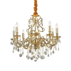 Lampa wisząca GIOCONDA SP8 kol. złoty (060514) Ideal Lux - żyrandol