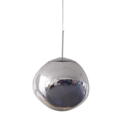 Lampa wisząca GLAM L srebrna 38 cm (MP-1239-380 chrome) - Step into Design