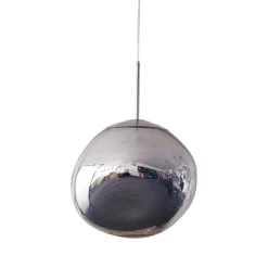 Lampa wisząca GLAM M złota 28 cm (MP-1239-280 chrome) - Step into Design