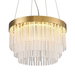 Lampa wisząca GLORIA LED kryształowa złota 40 cm (ST-DL8510) - Step into Design