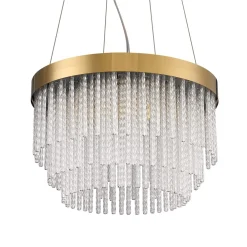 Lampa wisząca GLORIA LED kryształowa złota 40 cm (ST-DL8510) - Step into Design