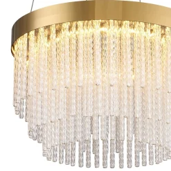 Lampa wisząca GLORIA LED kryształowa złota 40 cm (ST-DL8510) - Step into Design