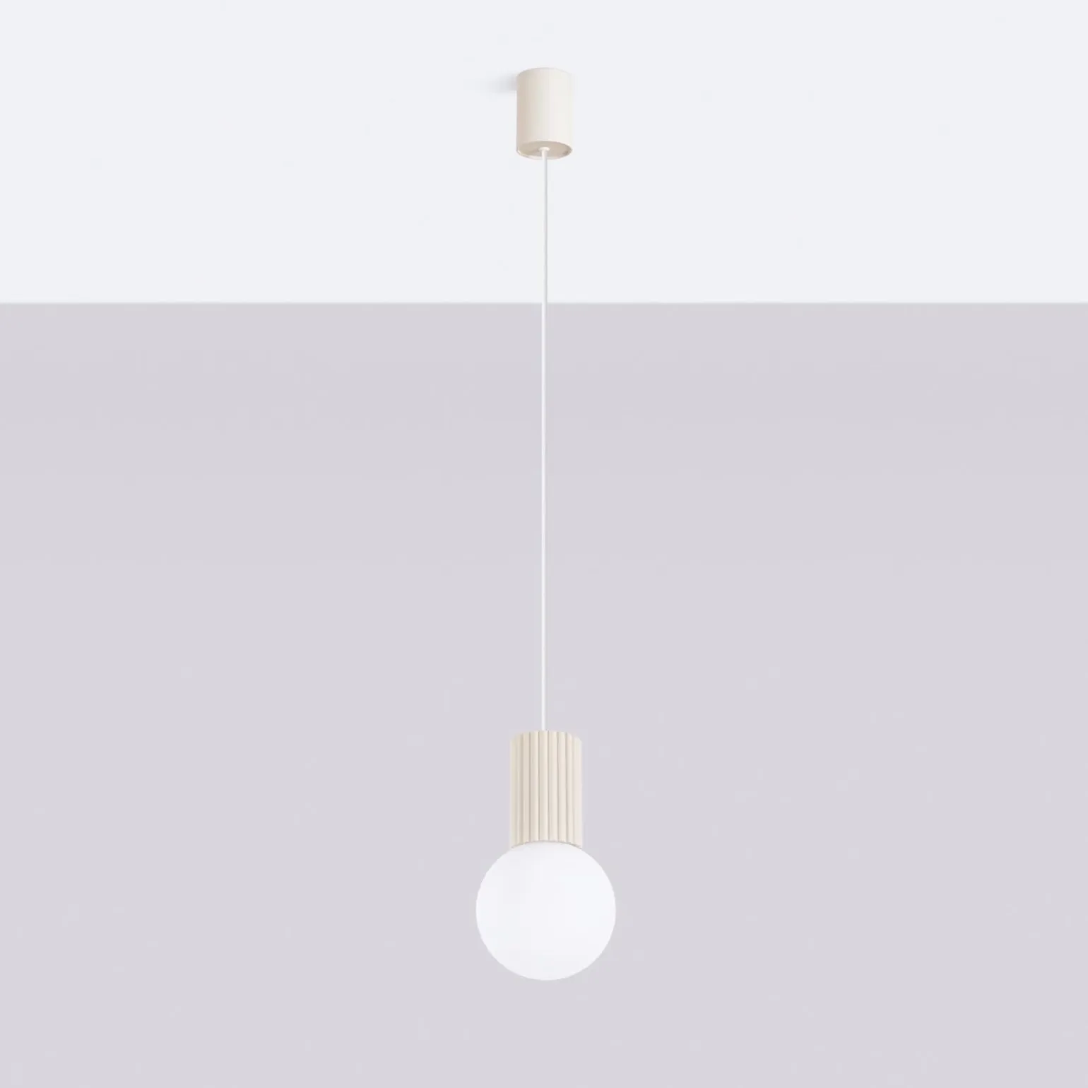 Lampa wisząca HALO 1 beżowa (SL.1719) - Sollux Lighting