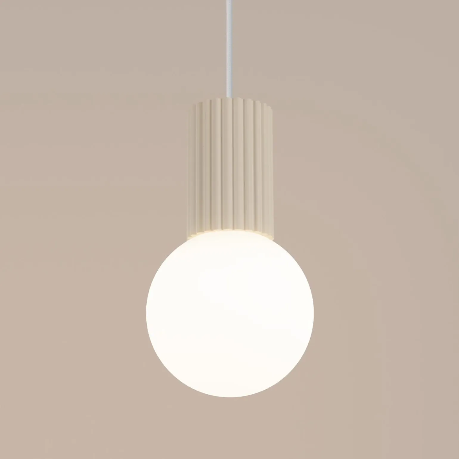 Lampa wisząca HALO 1 beżowa (SL.1719) - Sollux Lighting