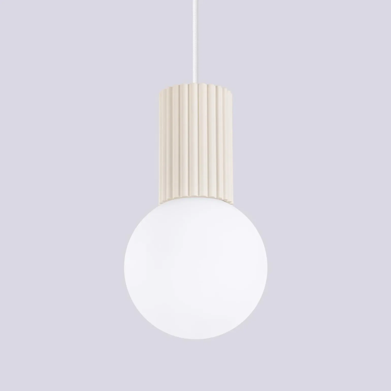 Lampa wisząca HALO 1 beżowa (SL.1719) - Sollux Lighting