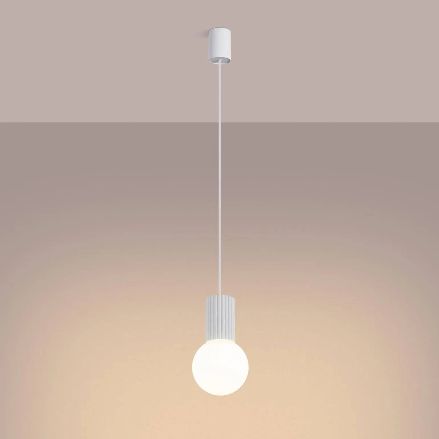 Lampa wisząca HALO 1 biała (SL.1709) - Sollux Lighting