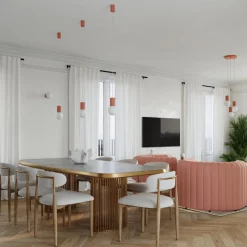 Lampa wisząca HALO 1 brzoskwiniowa (SL.1754) - Sollux Lighting