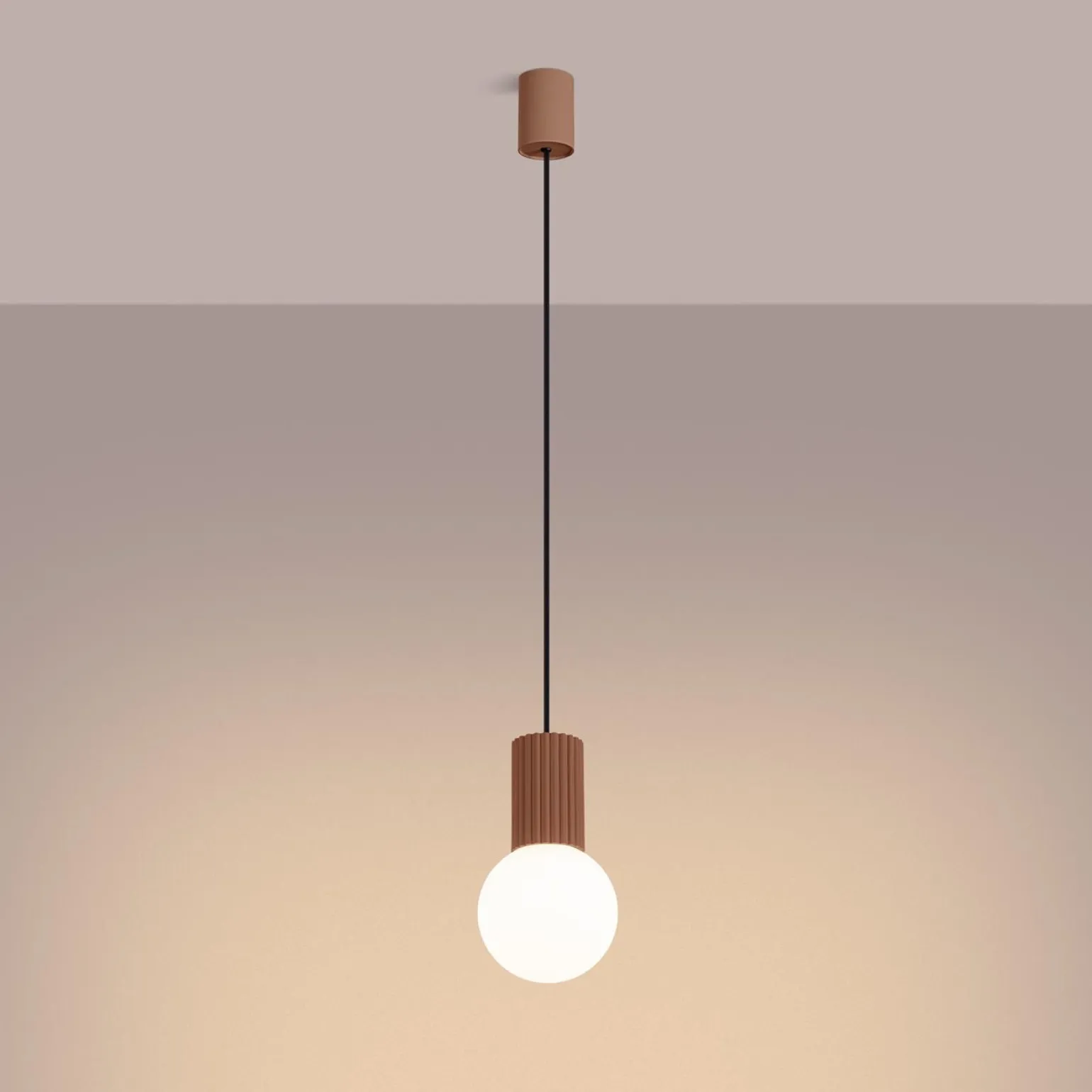 Lampa wisząca HALO 1 mocca (SL.1734) - Sollux Lighting