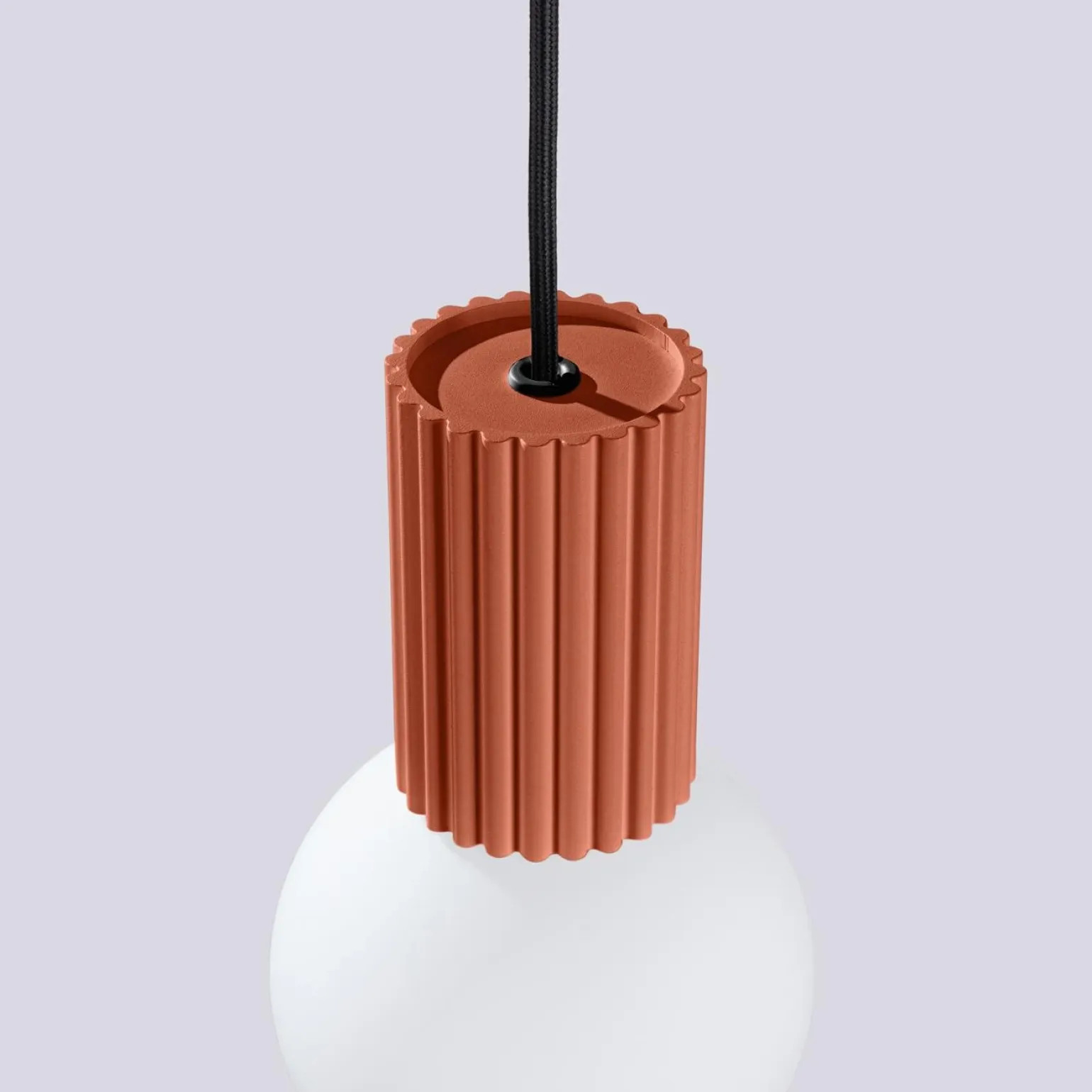 Lampa wisząca HALO 1 ochra czerwona (SL.1729) - Sollux Lighting