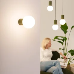 Lampa wisząca HALO 1 zielona oliwka (SL.1724) - Sollux Lighting