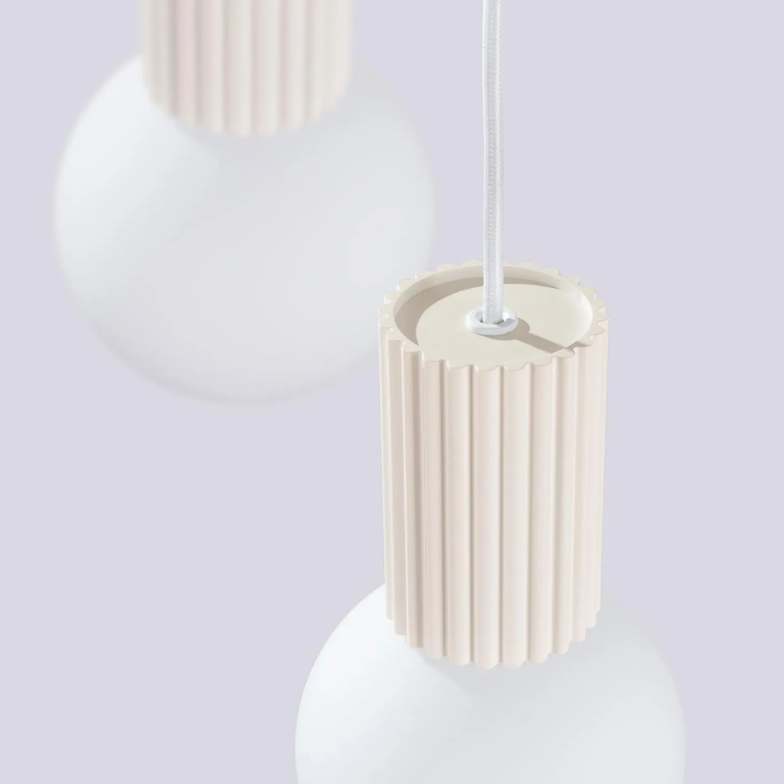 Lampa wisząca HALO 3P beżowa (SL.1720) - Sollux Lighting