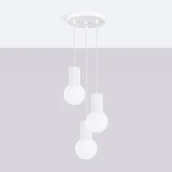 Lampa wisząca HALO 3P biała (SL.1710) - Sollux Lighting