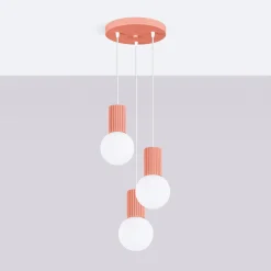 Lampa wisząca HALO 3P brzoskwiniowa (SL.1755) - Sollux Lighting