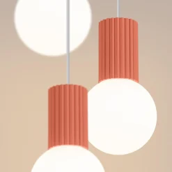 Lampa wisząca HALO 3P brzoskwiniowa (SL.1755) - Sollux Lighting