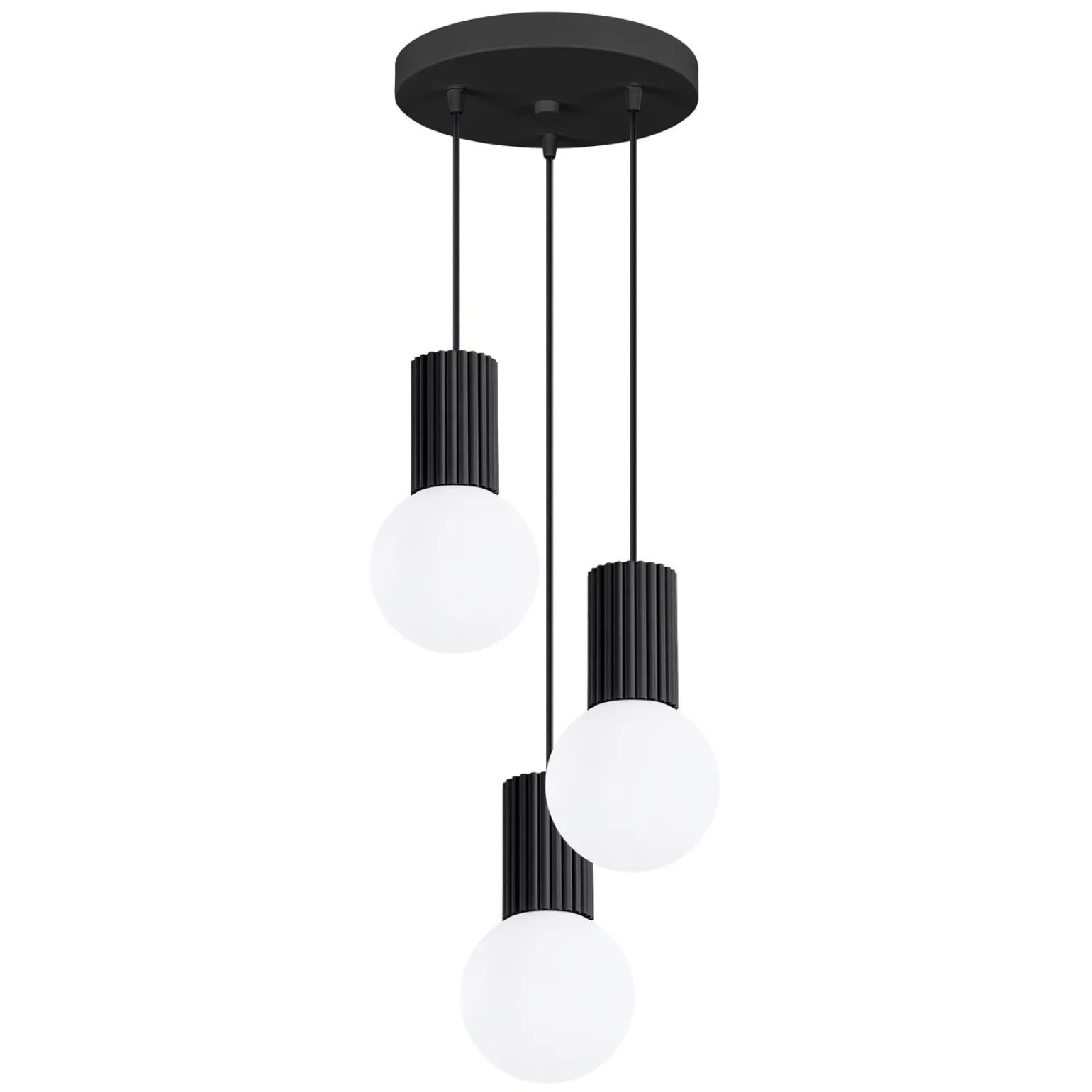 Lampa wisząca HALO 3P czarna (SL.1715) - Sollux Lighting