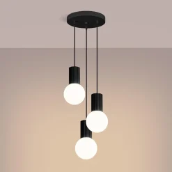 Lampa wisząca HALO 3P czarna (SL.1715) - Sollux Lighting