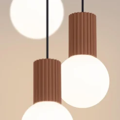Lampa wisząca HALO 3P mocca (SL.1735) - Sollux Lighting