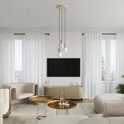 Lampa wisząca HALO 3P taupe (SL.1745) - Sollux Lighting