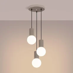 Lampa wisząca HALO 3P taupe (SL.1745) - Sollux Lighting