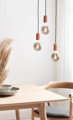 Lampa wisząca HANG Nordlux E27 40W Porcelana Brązowy