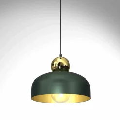 Lampa Wisząca HARALD GOLD/GREEN 1xE27 (MLP7694) - Milagro